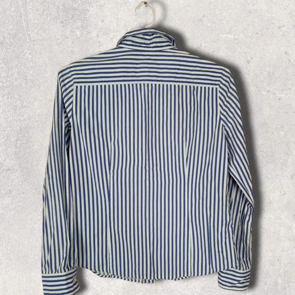Bean pole blue and white striped oxford shirt - Picture 4 of 5